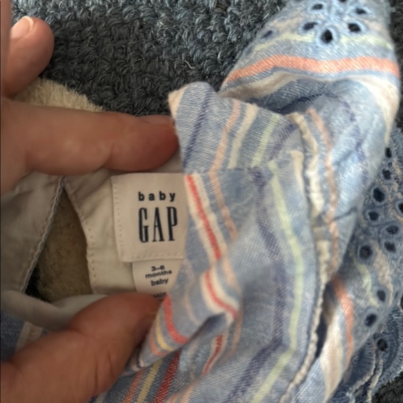 GAP Baby Romper with Blue and Red Stripes - Picture 2 of 10